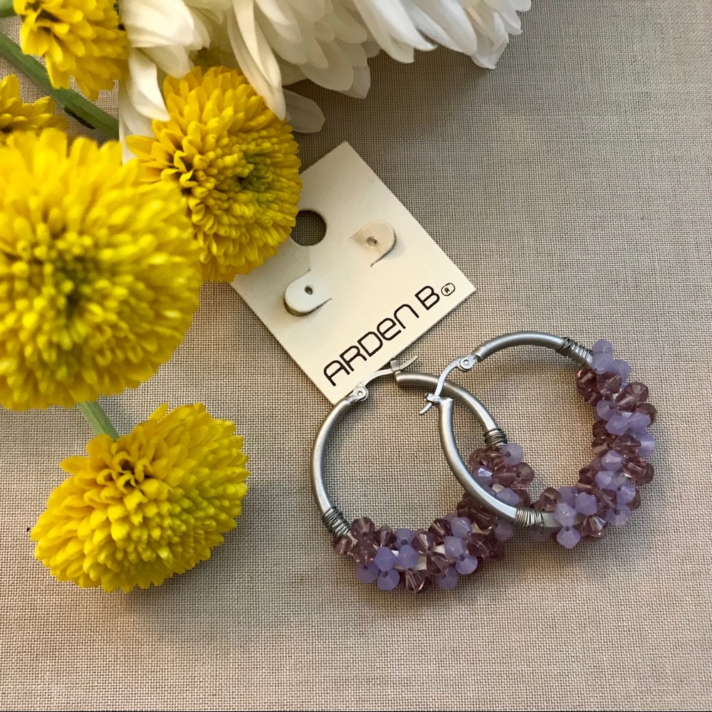 Arden B Hoop Earrings NWT